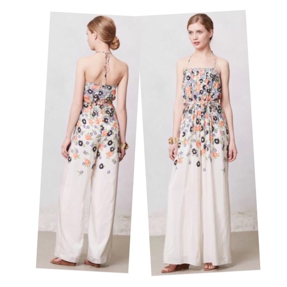 silk floral jumpsuit