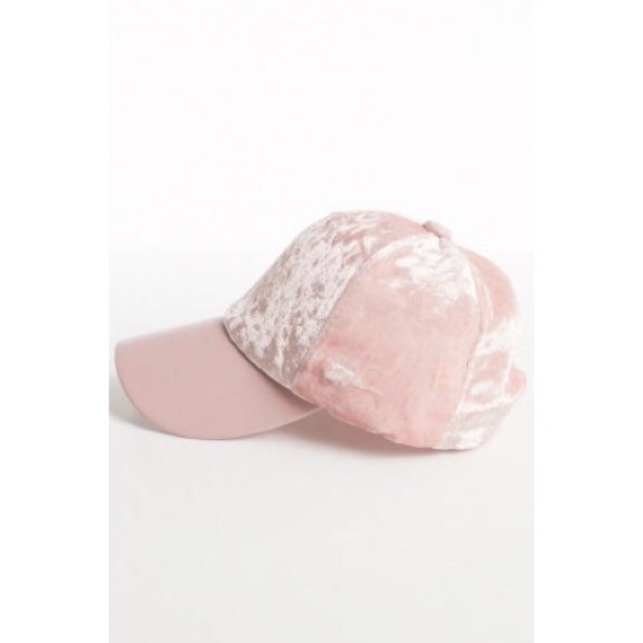 Pink Velvet Cap #830-P - Picture 2 of 3