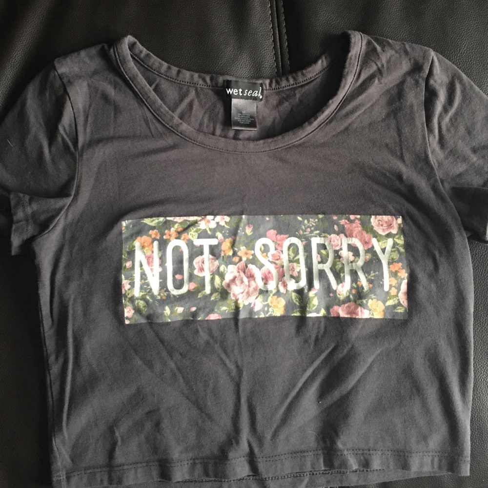 Not Sorry Wetseal Crop Top