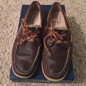 Like New Sperry Top-Sider Bluefish 2 Eye Tan Shoes