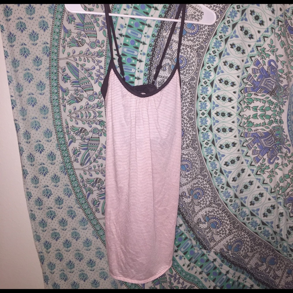 Workout top with sports bra inside