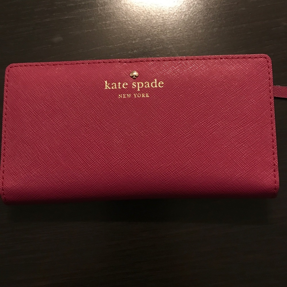 Kate Spade mulled wine wallet NWOT