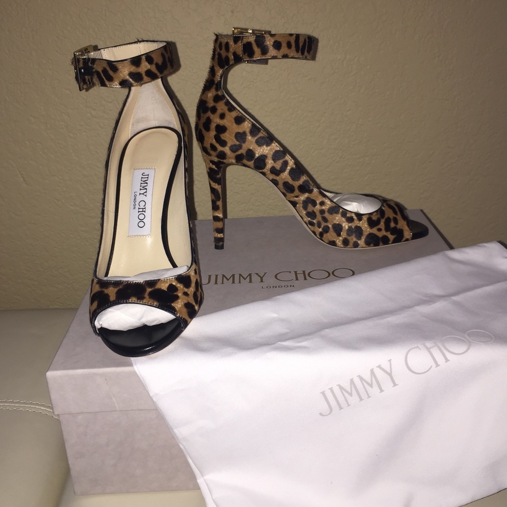 Authentic Jimmy Choo leopard pumps