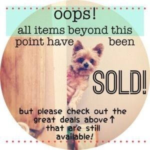 All items sold beyond this point!