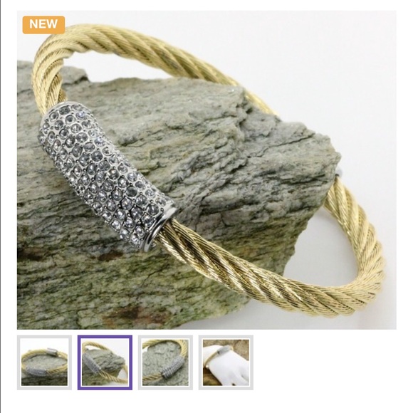 Jewelry - 18k Gold Over Sterling Silver Layered Bracelet