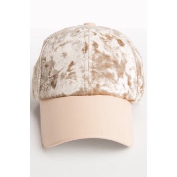 Light Taupe Velvet Cap #829-T - Picture 4 of 5