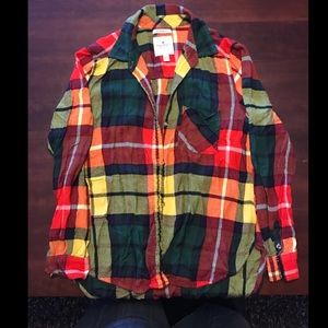 American Eagle Multi-Colored Plaid Shirt