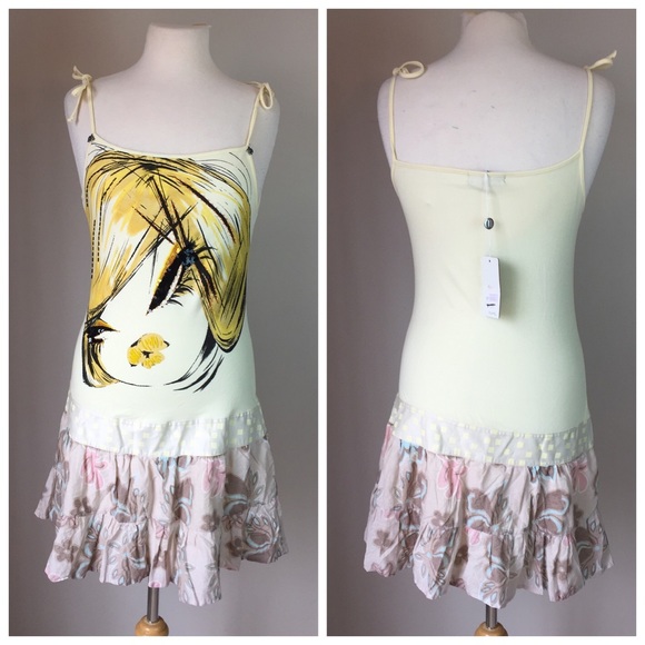 Custo Barcelona Dresses - CUSTO Dress with Face & sequins NWT Custo Barcelona Dresses - CUSTO Dress with Face & sequins NWT