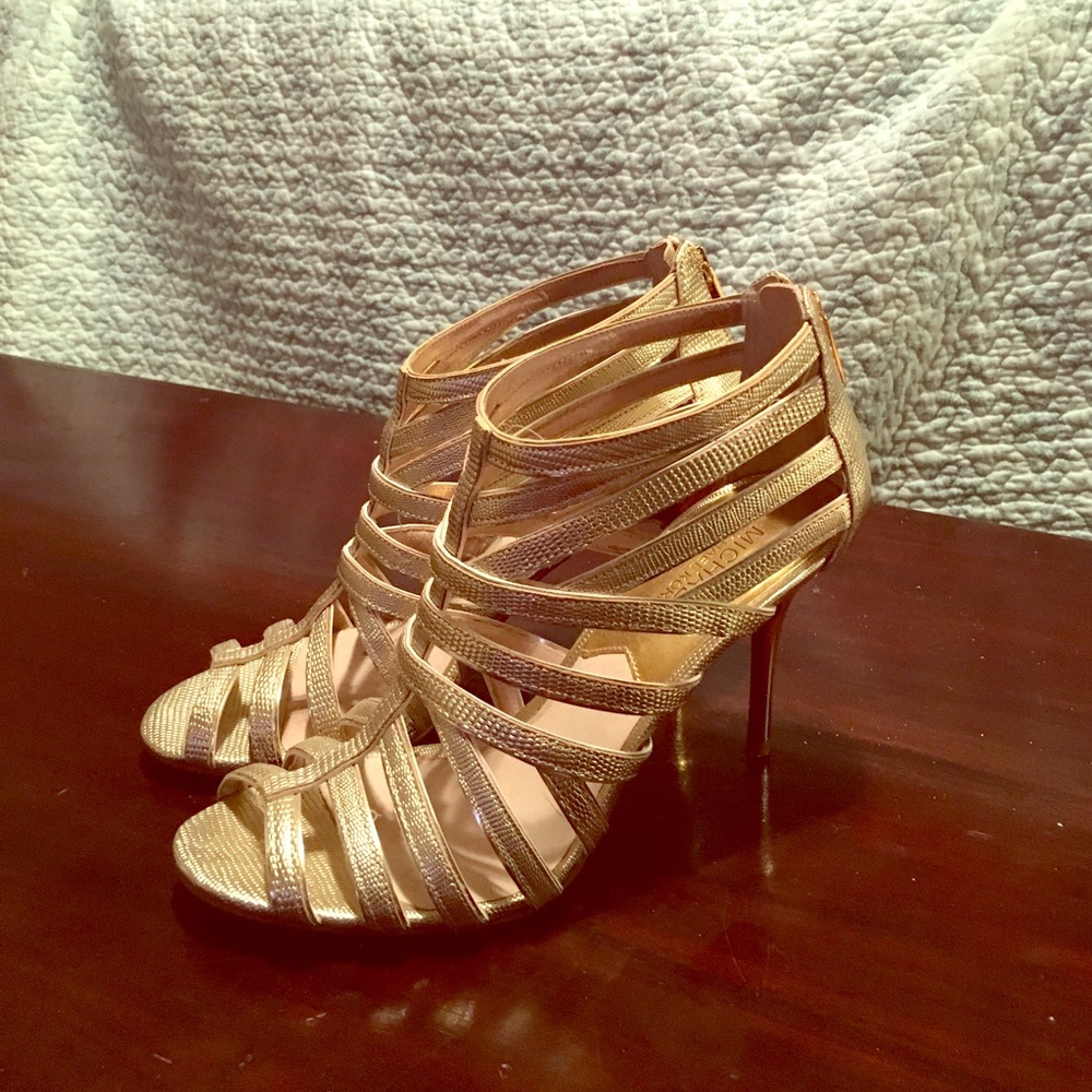 Michael Kors Gold Heels