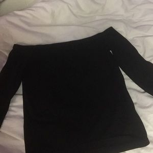 Black Forever 21 Off shoulder shirt MEDIUM