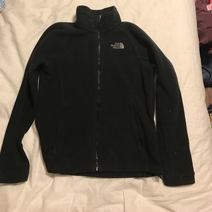 Black north face fleece jacket