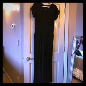 NWT short sleeve black jumpsuit