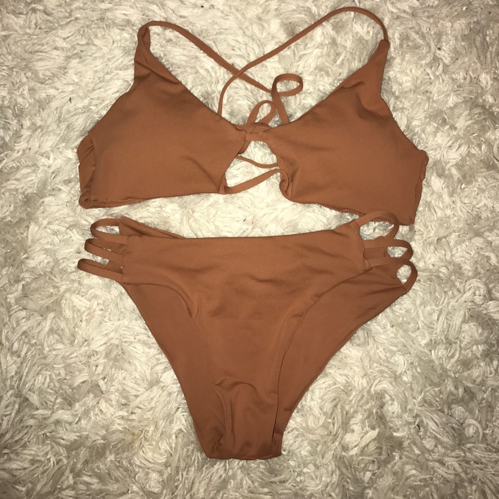 Mocha bikini set