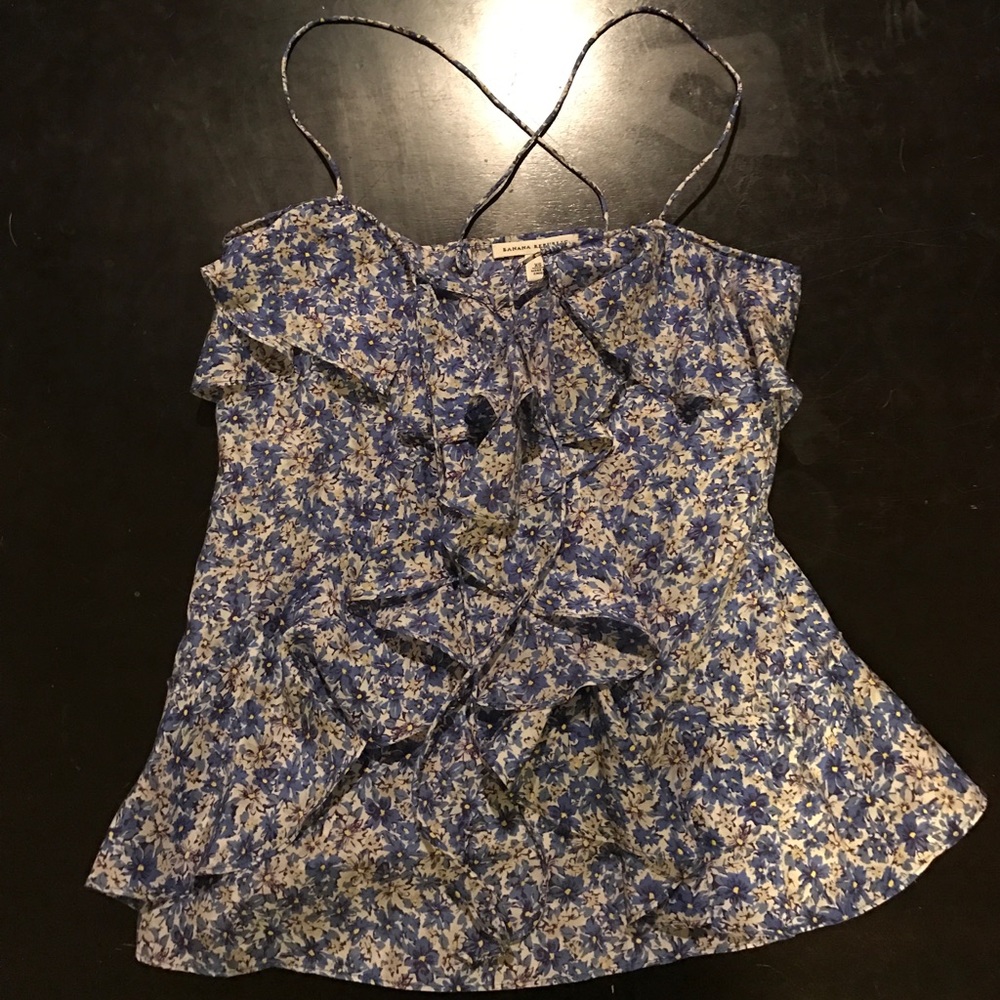 Banana Republic ruffled tank top