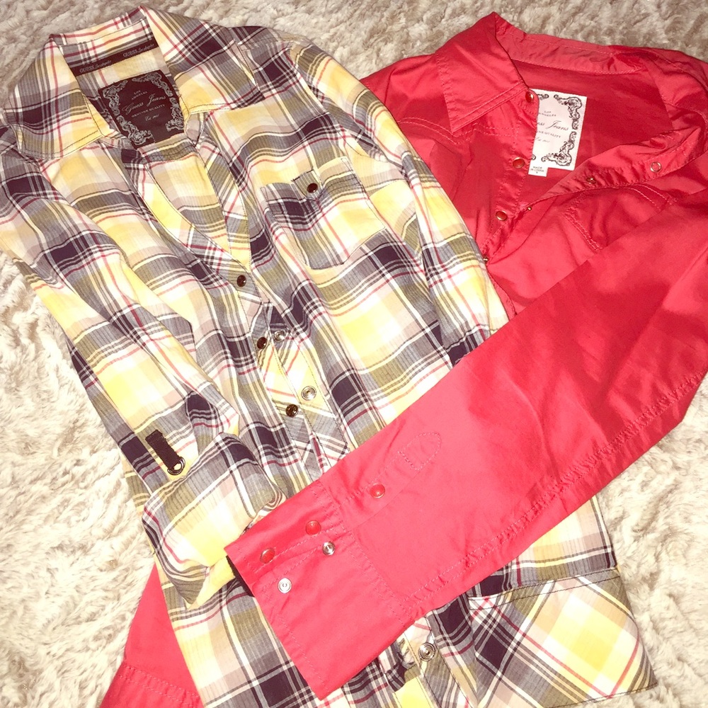 *Bundle* Guess Button Shirts S