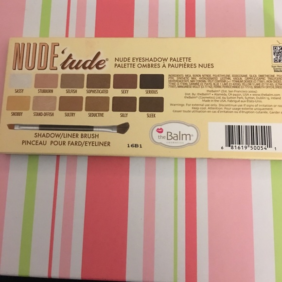 Final Sale🦋the Balm "Nude'tude Eyeshadow Palette" - Picture 6 of 6