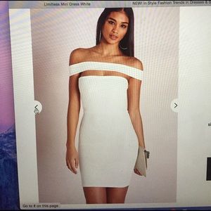 White bodycon dress