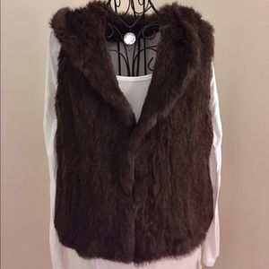Tory Burch Fur Vest Size M