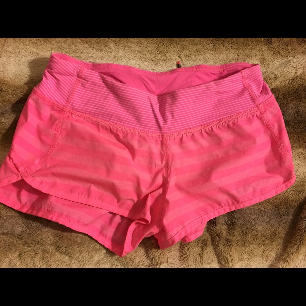 Pink Lululemon shorts