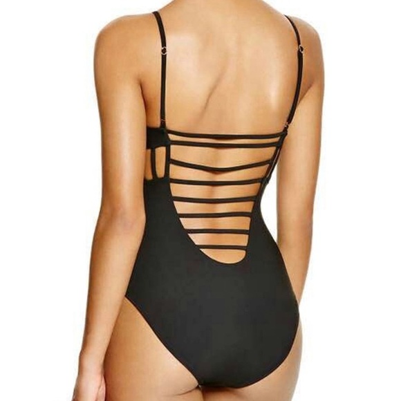 Black One Piece Monokini Swimsuit BRAND NEW!! - Picture 2 of 3