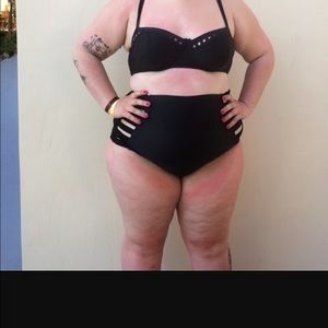 forever 21+ Black plus size bathing suit top