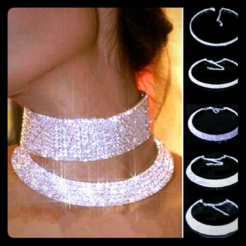 Stunning Diamond Crystal Necklace