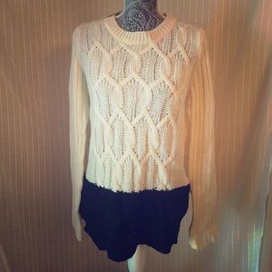 Cozy colorblock knit sweater