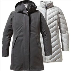 Patagonia tres down 3 in 1 parka. Rain/snow coat