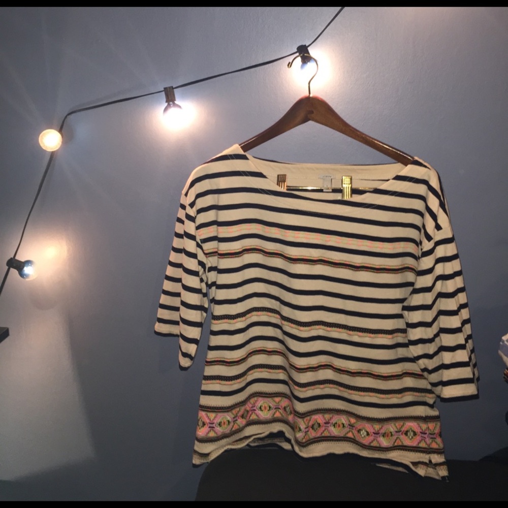 J Crew three quarter length shirt