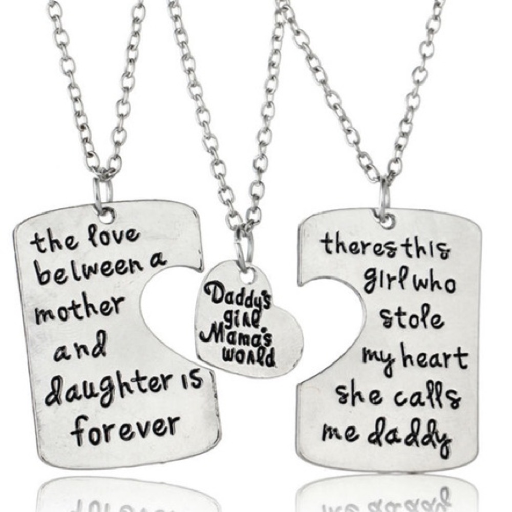 3-Piece Family Necklace Set
