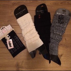 4 pairs of leg warmers/ boot topper bundle. NWT