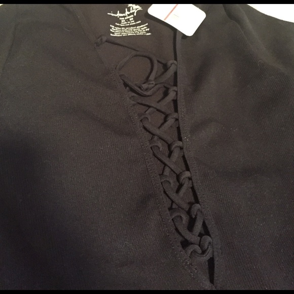 Free People Lace Up Thermal XS Black - Picture 4 of 4