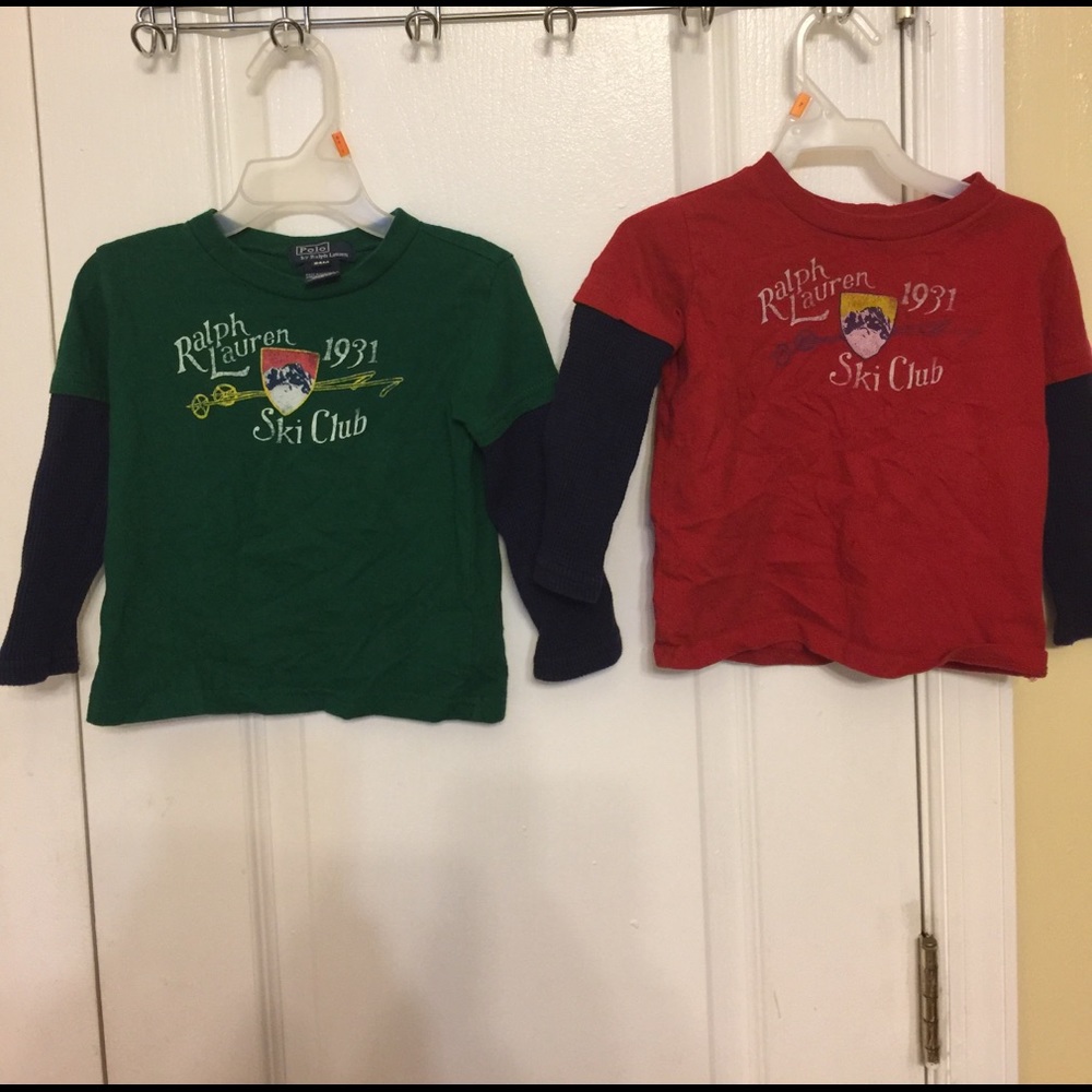 Polo Ralph Lauren boy's top green and red 24months