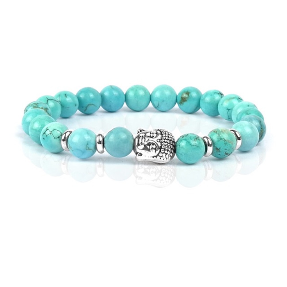 Teal zen stone Buddha bracelet ✌🏼️