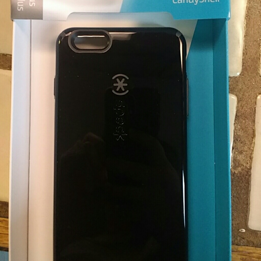 Black Speck iPhone 6s plus and 6 plus case