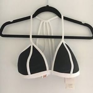 Triangle top- black and white- size M