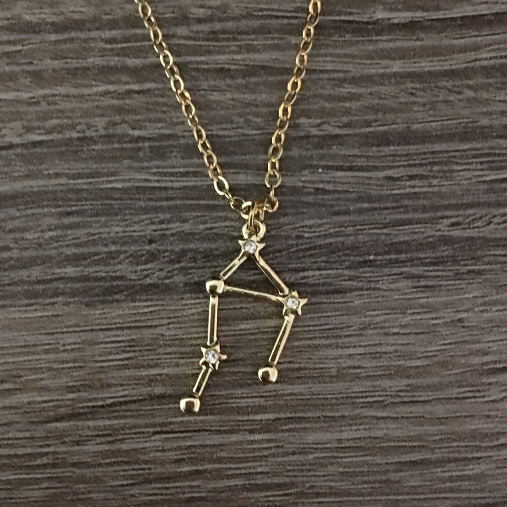 Libra astrology star necklace