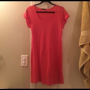 Alternative appare t shirt dress - blood orange