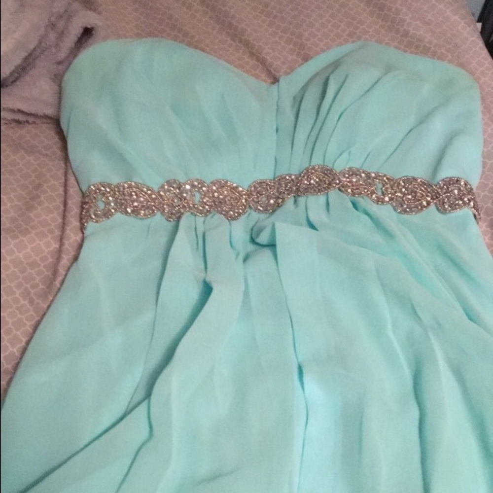Blue homecoming dress