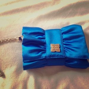 ONE HOUR PRICE DROP 5/26 Blue BCBG clutch - NWOT