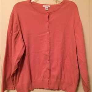 Coral cardigan