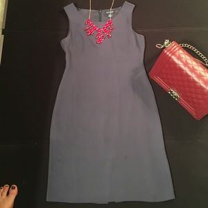 Ann Taylor Blue\Gray Sheath Dress, Size 0.-2P