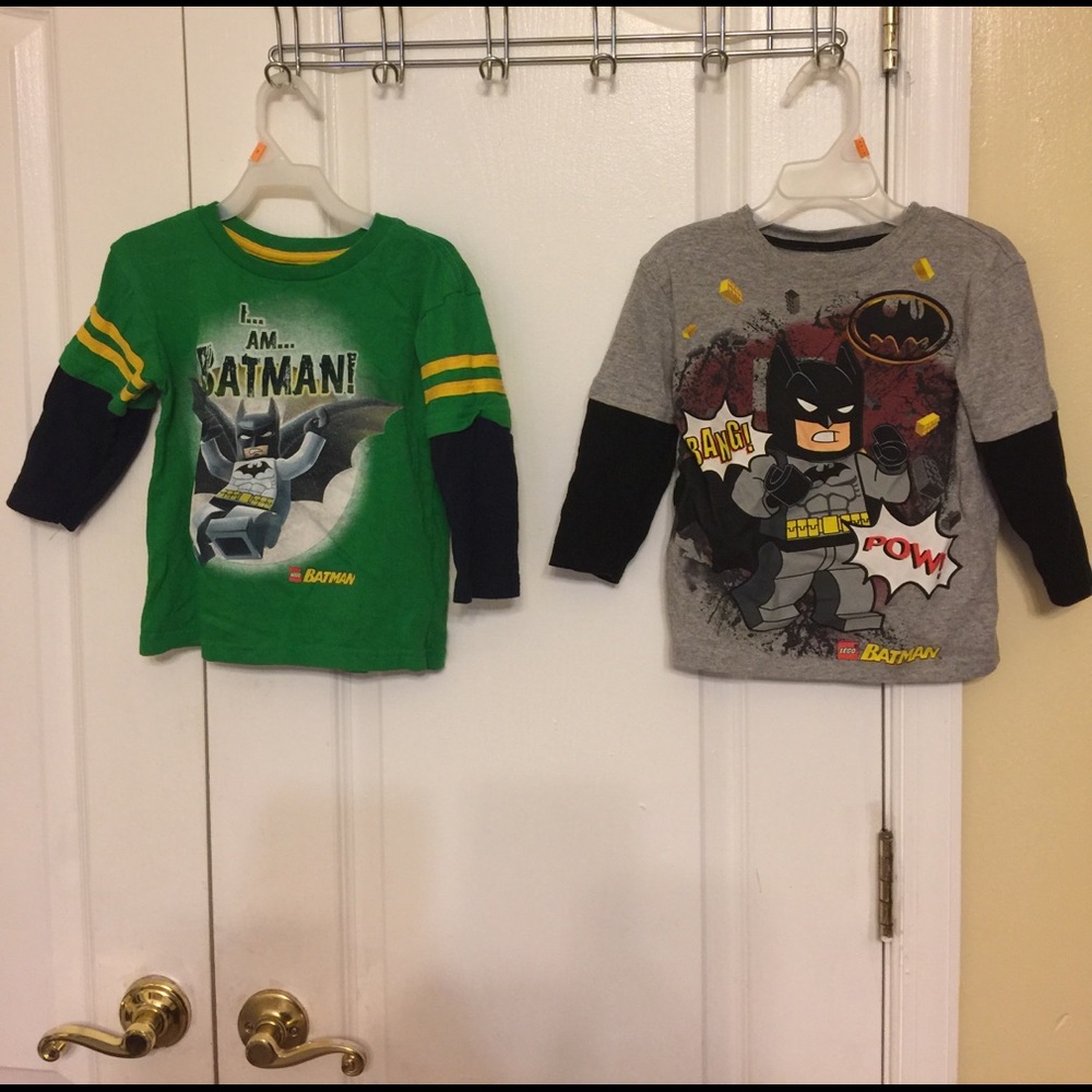 Batman toddler boys' long sleeves tops 2T green/gr