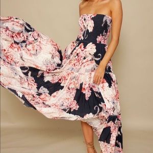 XS Sexy Floral Maxi Dress