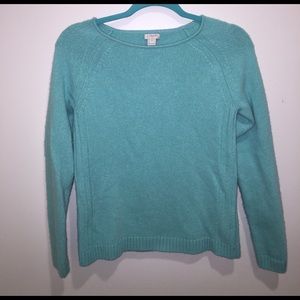 J.CREW sea foam green sweater