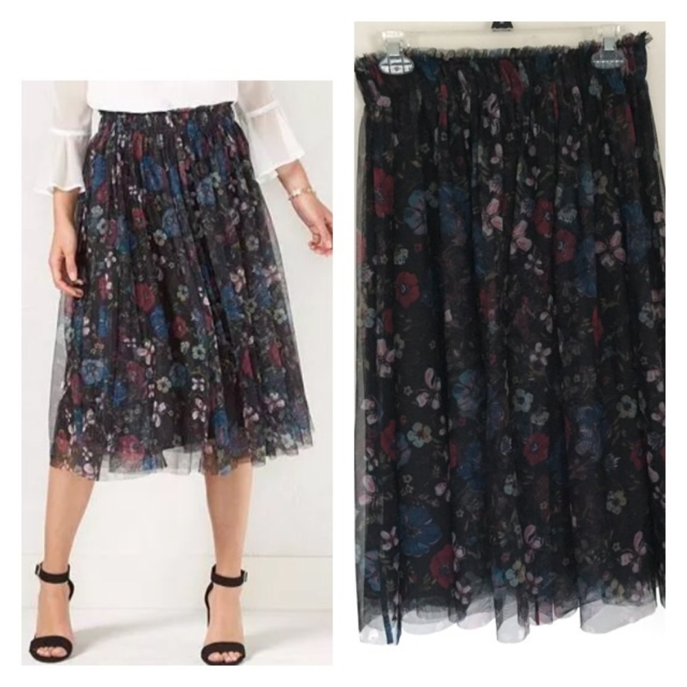 Disney Snow White Floral Tulle Skirt