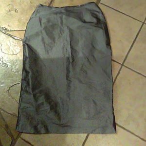 Silver gray metallic skirt Size 12