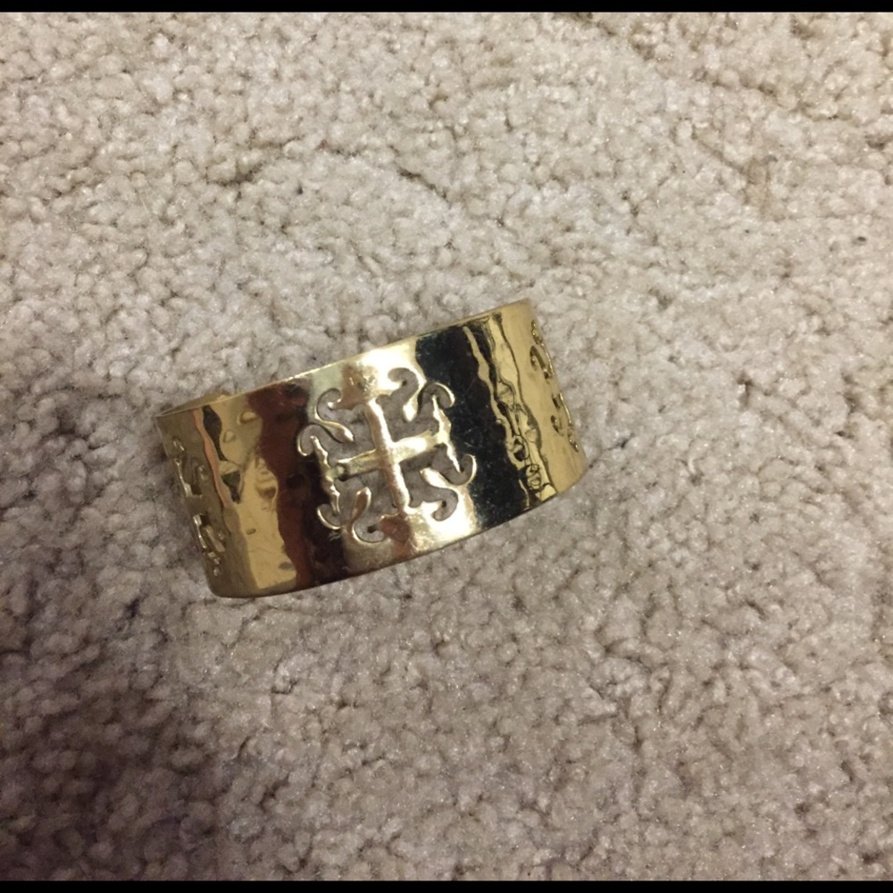 Gold Rustic Cuff! Adjustable!