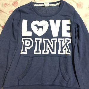 Pink long sweatshirt
