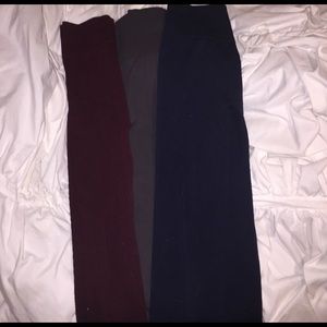 High waisted fleece lined leggings bundle!